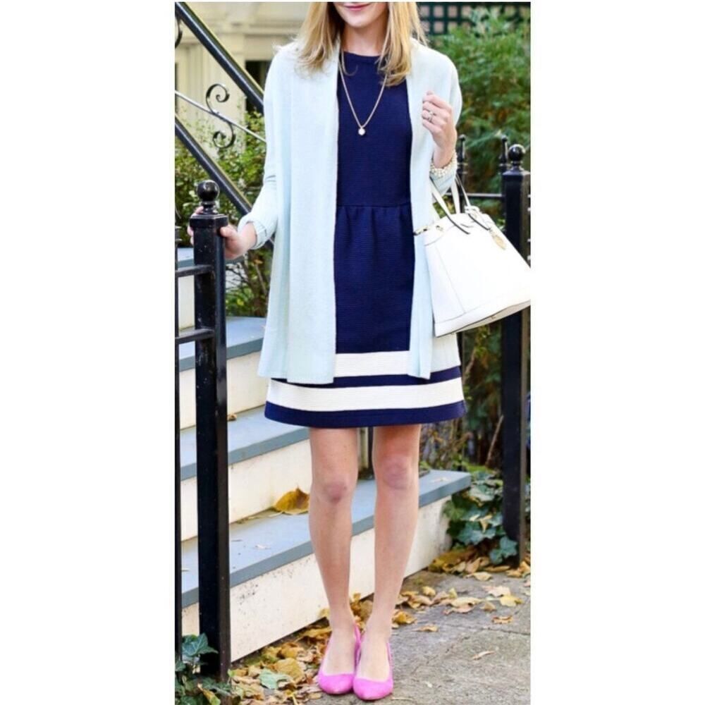 Vineyard Vines Nautical Navy Stripe Ottoman Dress Size 0‎